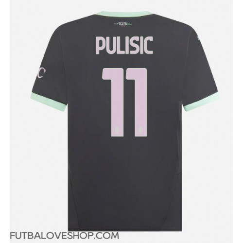 Dres AC Milan Christian Pulisic #11 Tretina 2024-25 Krátky Rukáv